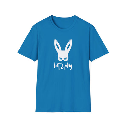 Lets Play Bunny Graphic T-Shirt for Adult Playtime, Perfect gift for your Partner