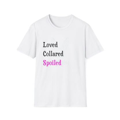 Loved Collared Spoiled T-Shirt for Adult Playtime, Perfect gift for your Submissive Kink Partner
