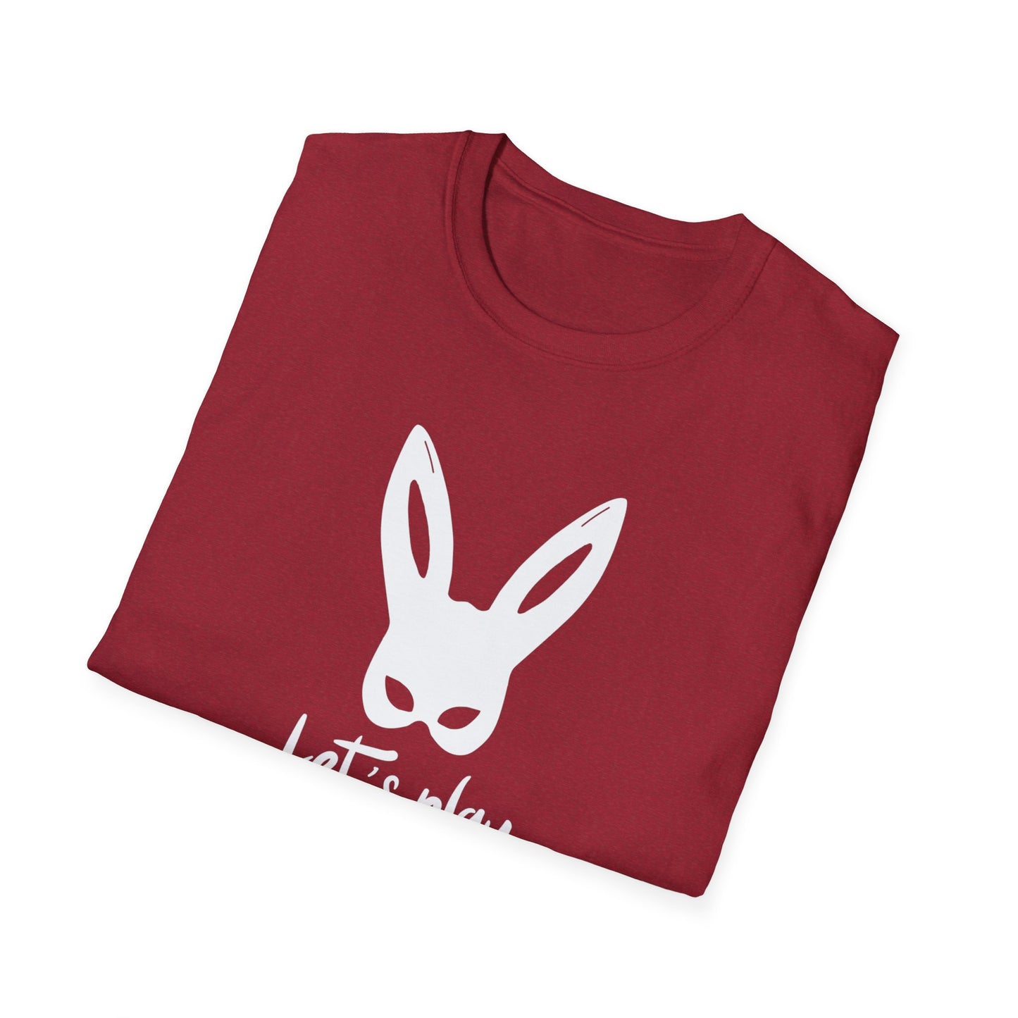 Lets Play Bunny Graphic T-Shirt for Adult Playtime, Perfect gift for your Partner