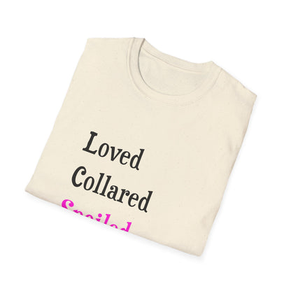 Loved Collared Spoiled T-Shirt for Adult Playtime, Perfect gift for your Submissive Kink Partner