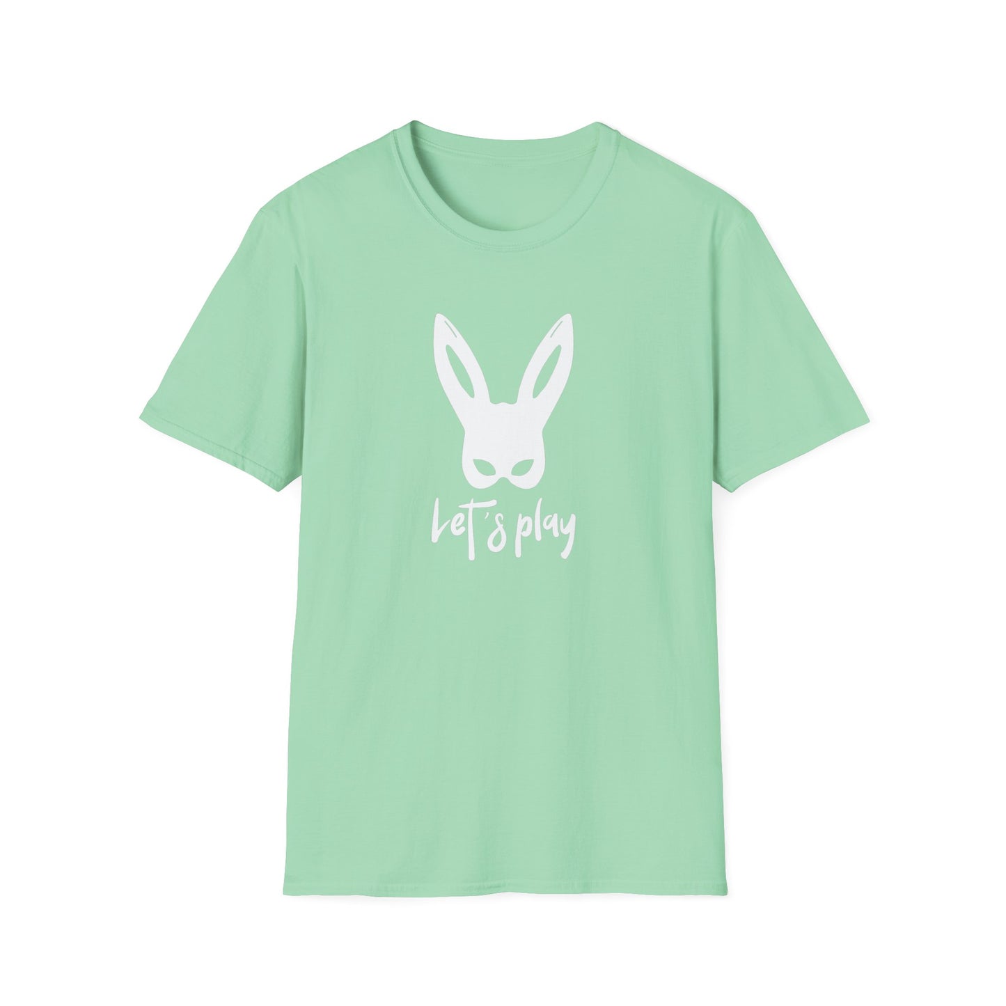 Lets Play Bunny Graphic T-Shirt for Adult Playtime, Perfect gift for your Partner