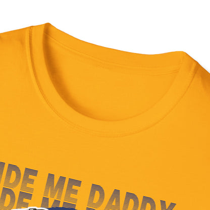 Ride Me Daddy Motorcycle Princess Adult T-Shirt. Spicy Kink Motorcycle T-Shirt