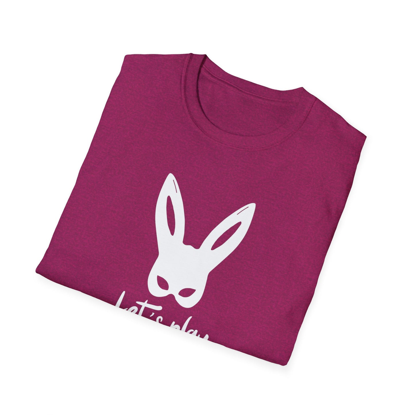 Lets Play Bunny Graphic T-Shirt for Adult Playtime, Perfect gift for your Partner