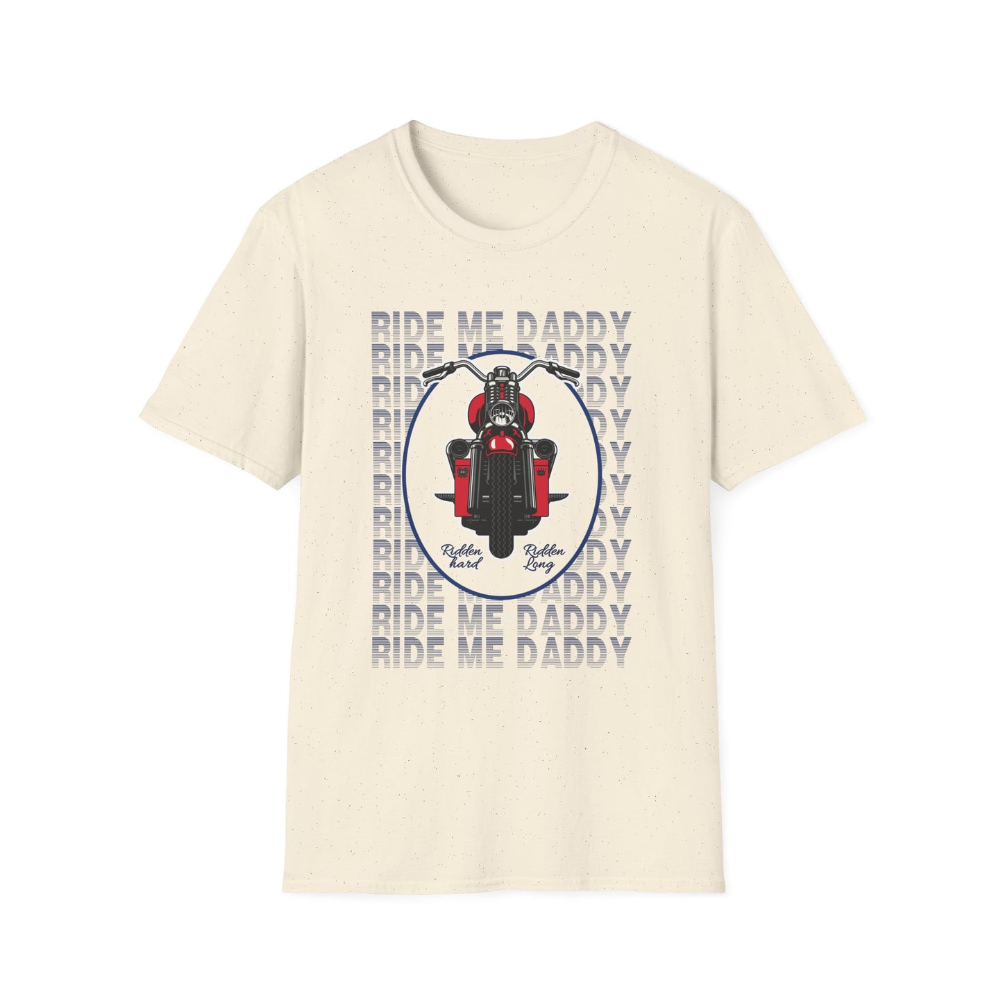 Ride Me Daddy Motorcycle Princess Adult T-Shirt. Spicy Kink Motorcycle T-Shirt