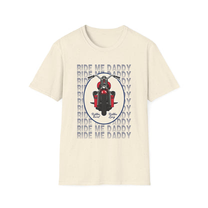 Ride Me Daddy Motorcycle Princess Adult T-Shirt. Spicy Kink Motorcycle T-Shirt