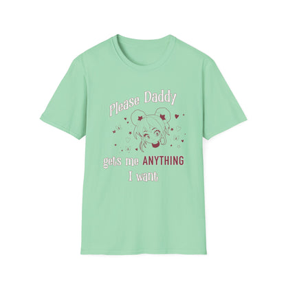 Please Daddy Adult Princess Graphic T-Shirt. Perfect Gift for your Princess Partner, Submissive T-shirt