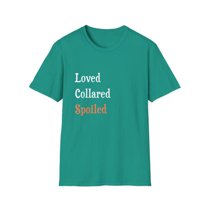 Loved Collared Spoiled T-Shirt for Adult Playtime, Perfect gift for your Submissive Kink Partner