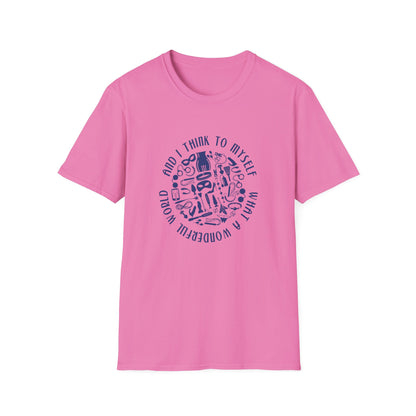 What a Wonderful World Adult Toys BDSM T-Shirt for Grownup Playtime. Perfect Gift for your BDSM Kink Parter