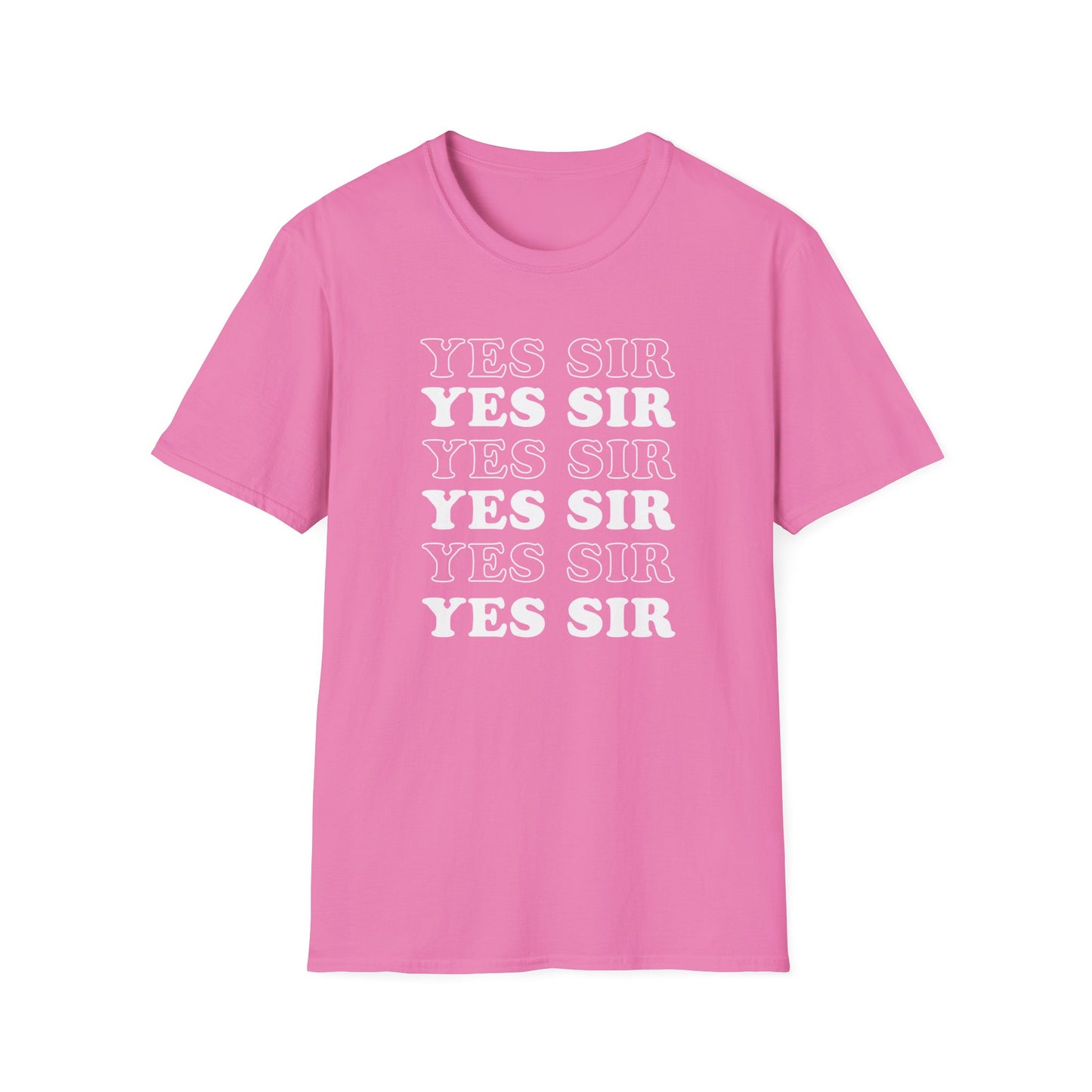 Yes Sir Adult Princess T-Shirt. Perfect Gift for your Princess Submissive Kink Partner