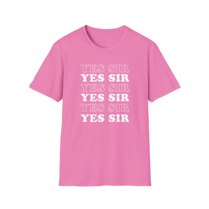 Yes Sir Adult Princess T-Shirt. Perfect Gift for your Princess Submissive Kink Partner