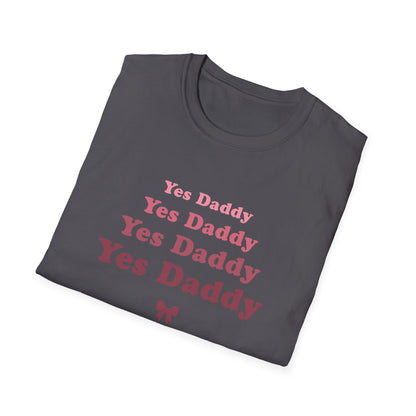 Yes Daddy Adult Princess Graphic T-Shirt. Perfect Gift for your Princess Partner, Submissive T-shirt