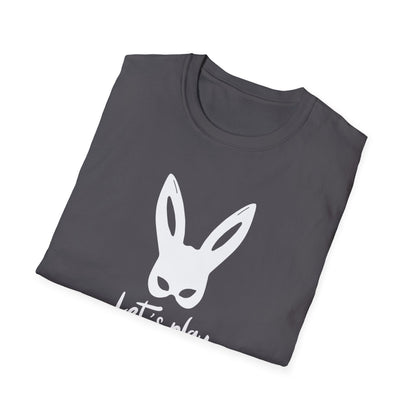 Lets Play Bunny Graphic T-Shirt for Adult Playtime, Perfect gift for your Partner