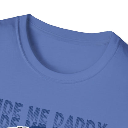 Ride Me Daddy Motorcycle Princess Adult T-Shirt. Spicy Kink Motorcycle T-Shirt