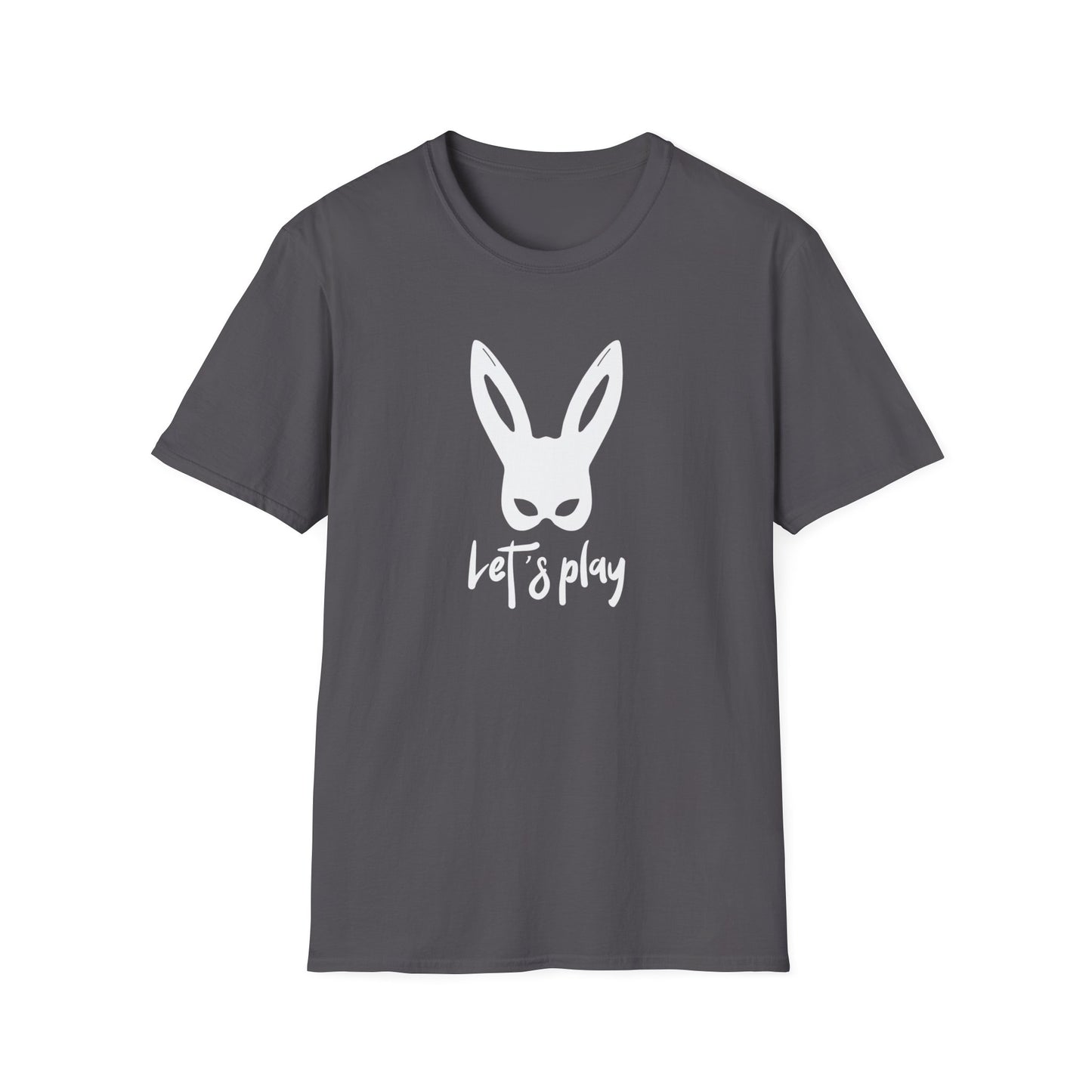 Lets Play Bunny Graphic T-Shirt for Adult Playtime, Perfect gift for your Partner