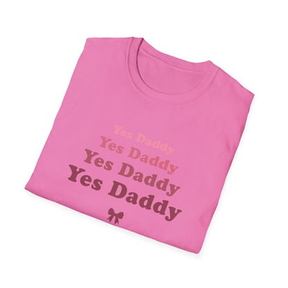 Yes Daddy Adult Princess Graphic T-Shirt. Perfect Gift for your Princess Partner, Submissive T-shirt