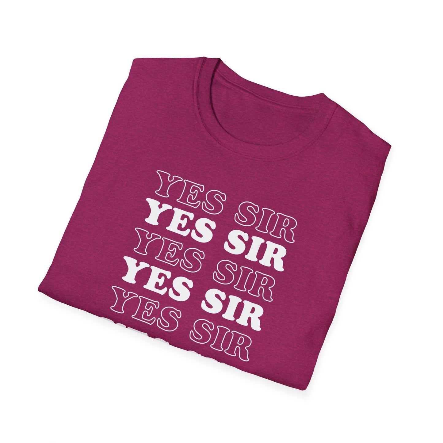 Yes Sir Adult Princess T-Shirt. Perfect Gift for your Princess Submissive Kink Partner