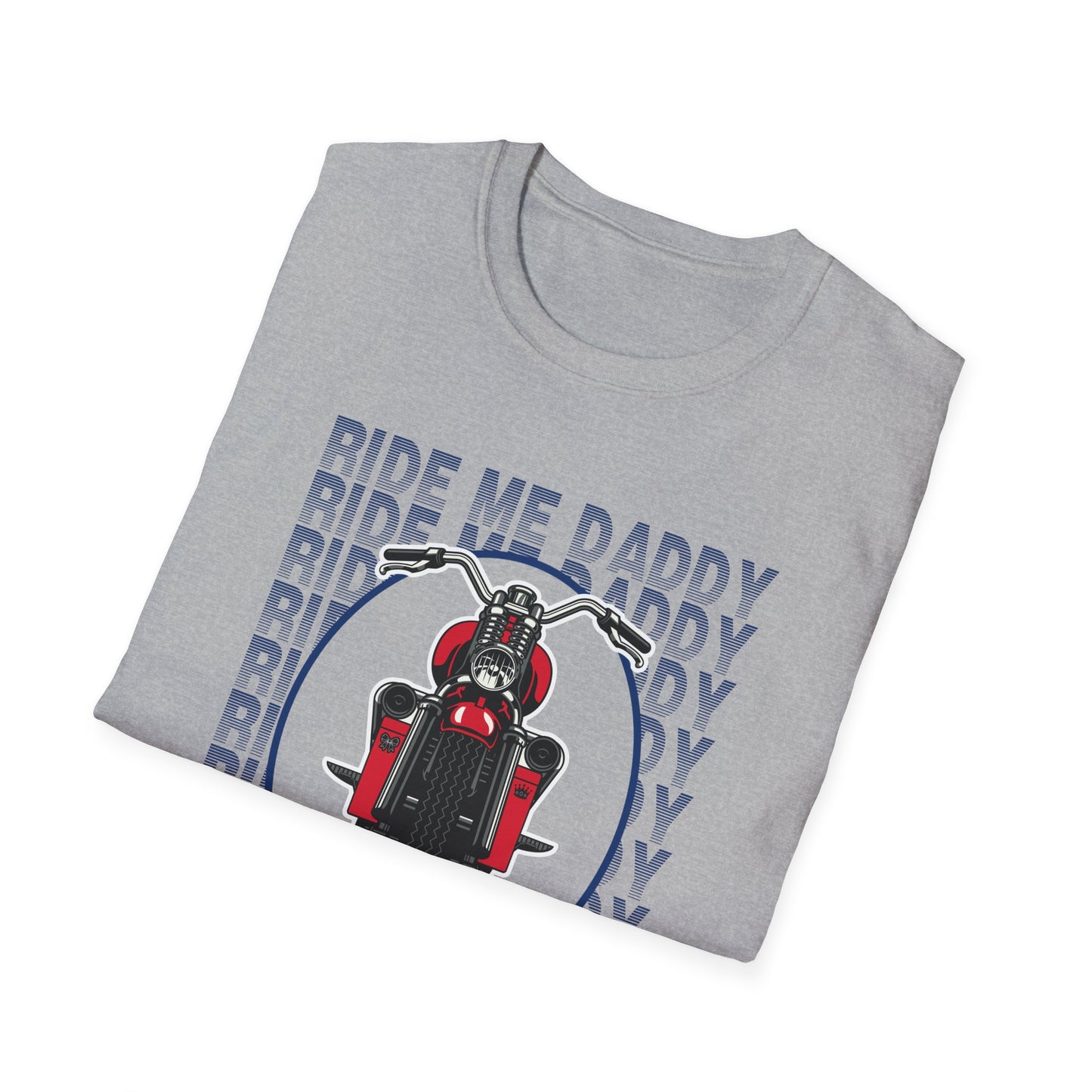 Ride Me Daddy Motorcycle Princess Adult T-Shirt. Spicy Kink Motorcycle T-Shirt